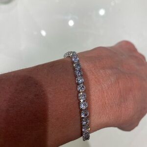 Sparkling Silver Pavé Bracelet